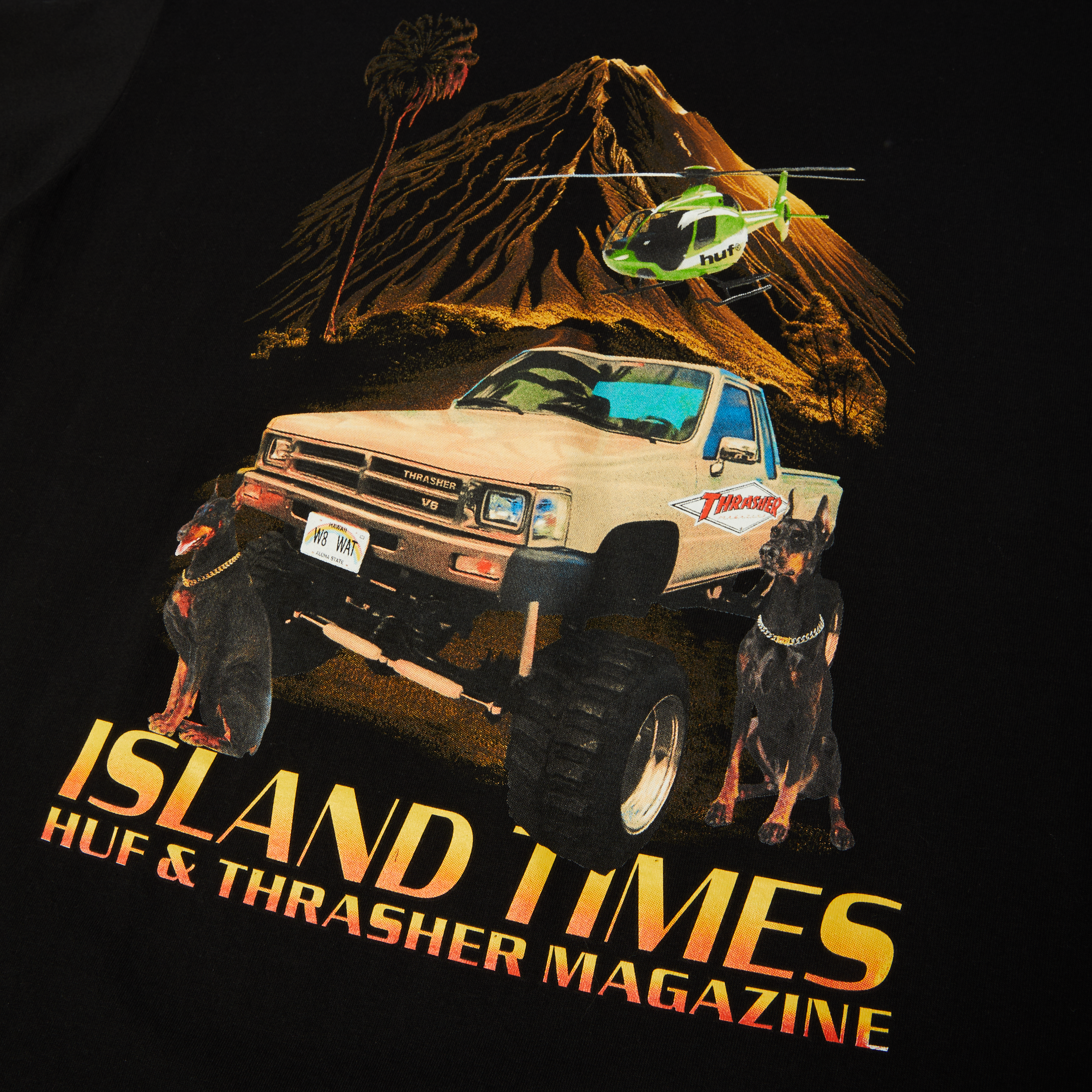HUF x Thrasher Island Times Tee