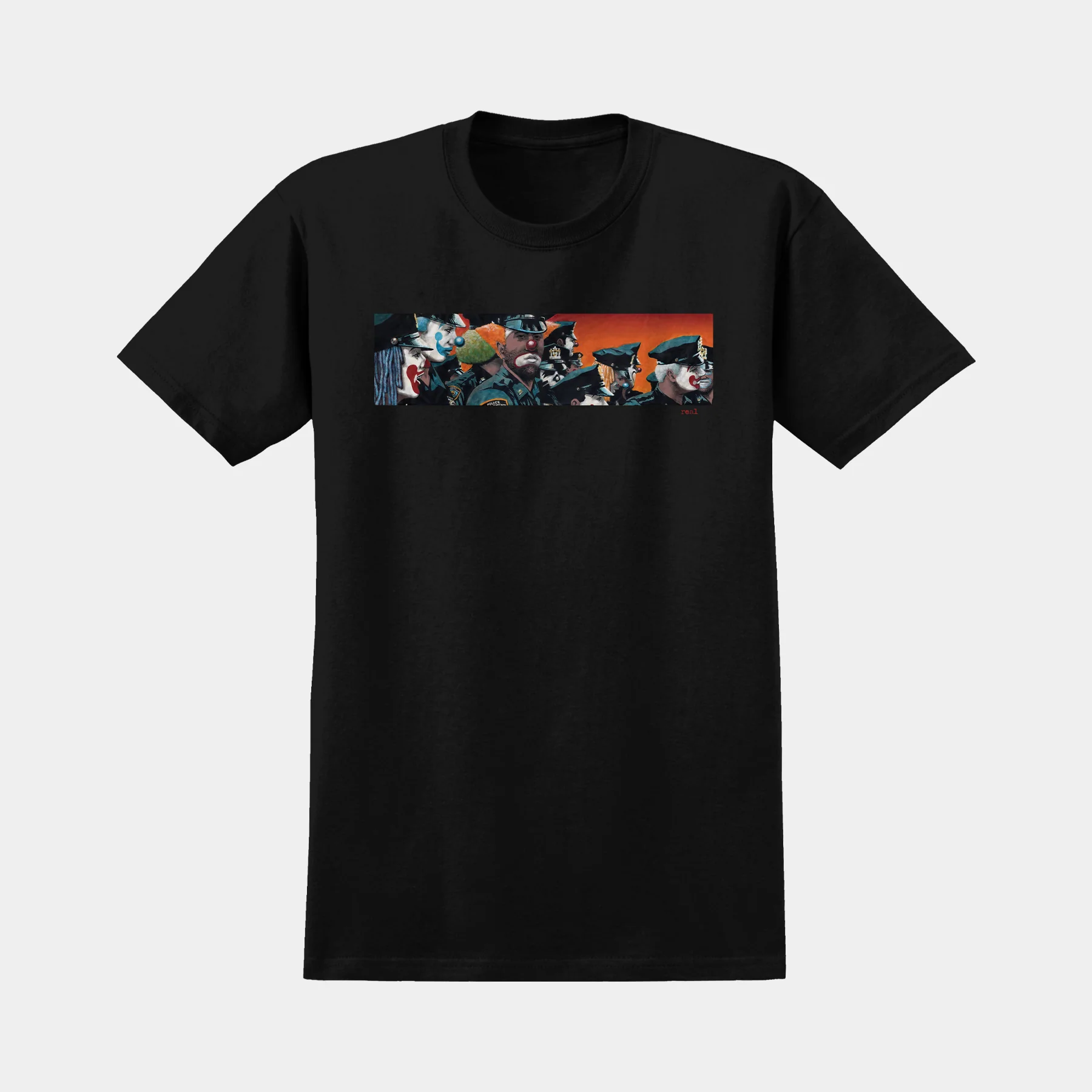 REAL Skateboards Clown Cops T-shirt