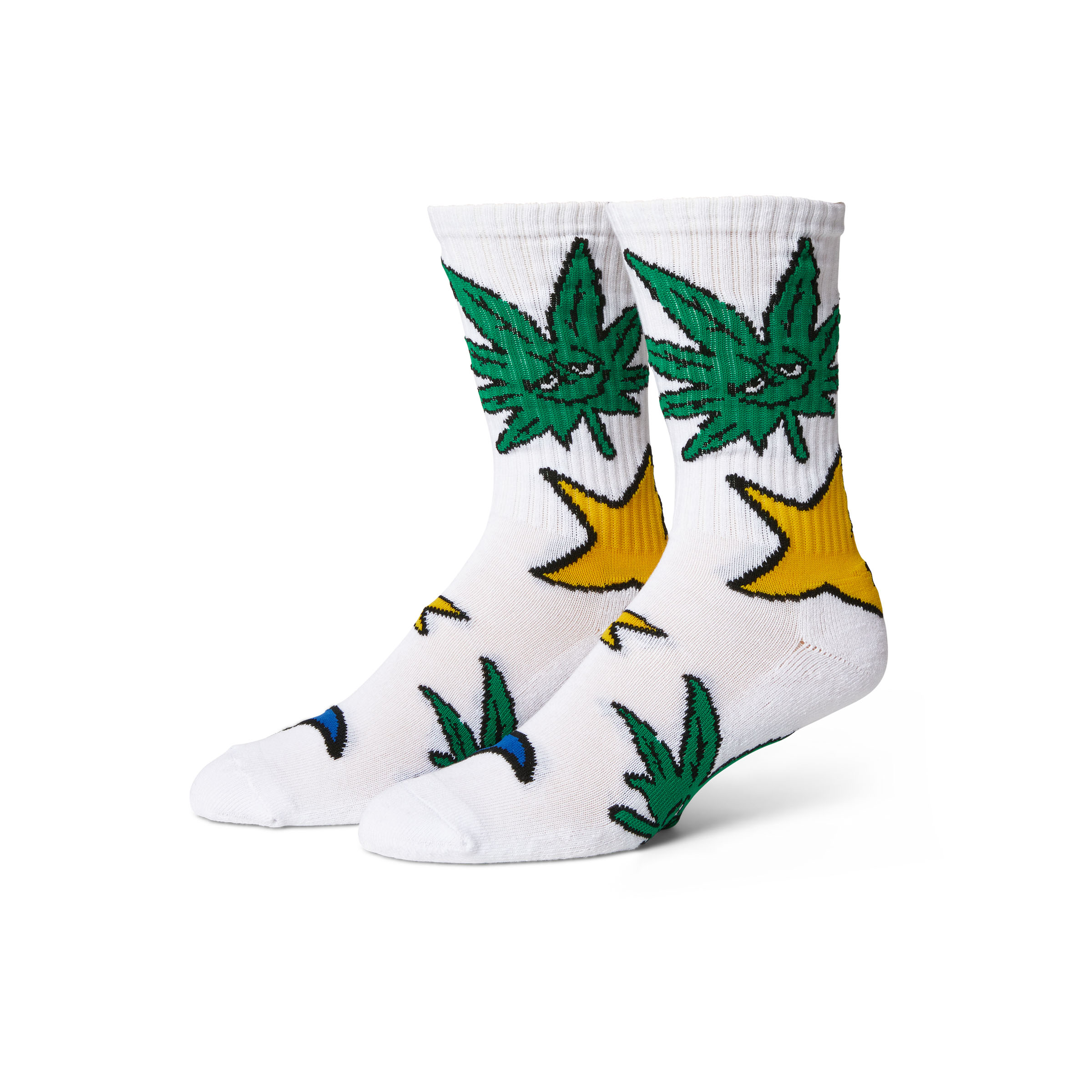 HUF Green Buddy Star Sign Sock