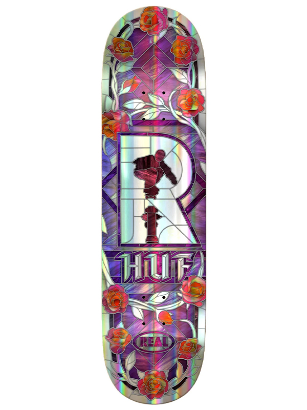 Real Skateboards HUF Holographic Cothedral 8.25"