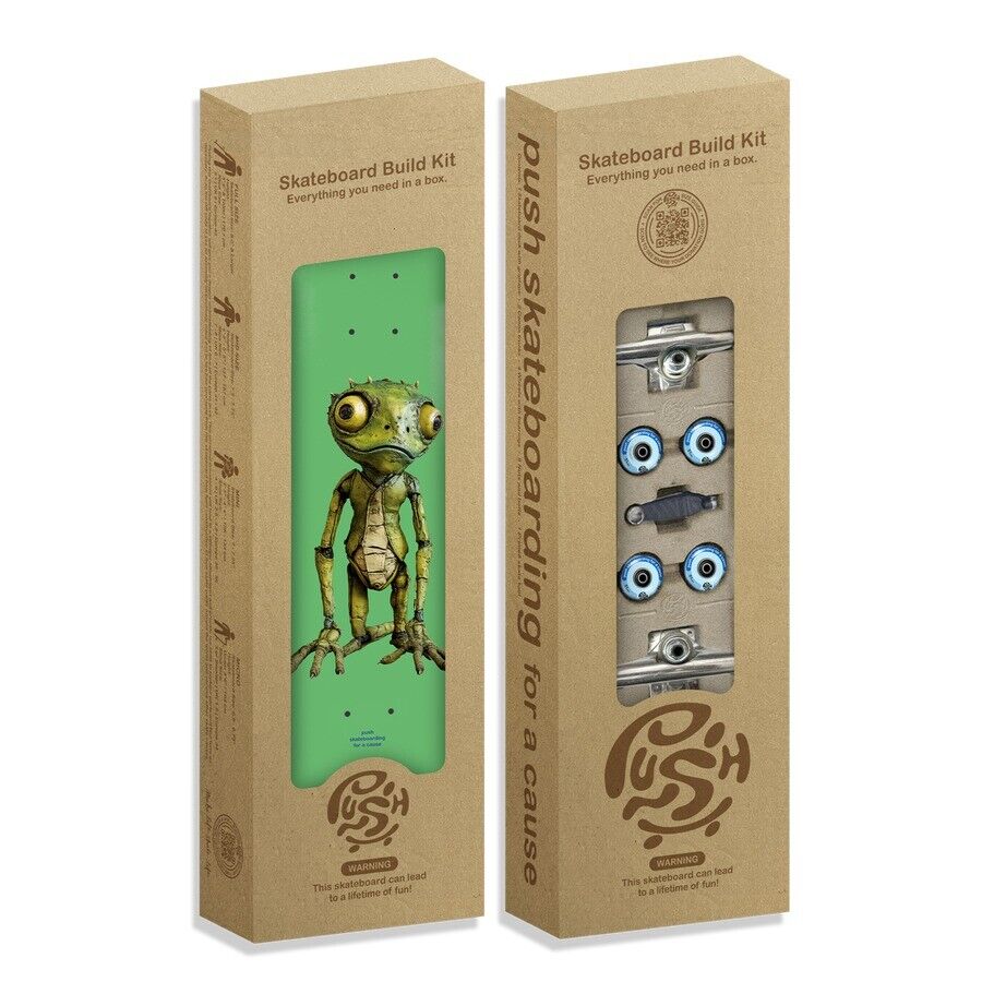 Kids Komplettboard Push Build Kit Lizard Guy 7,5"