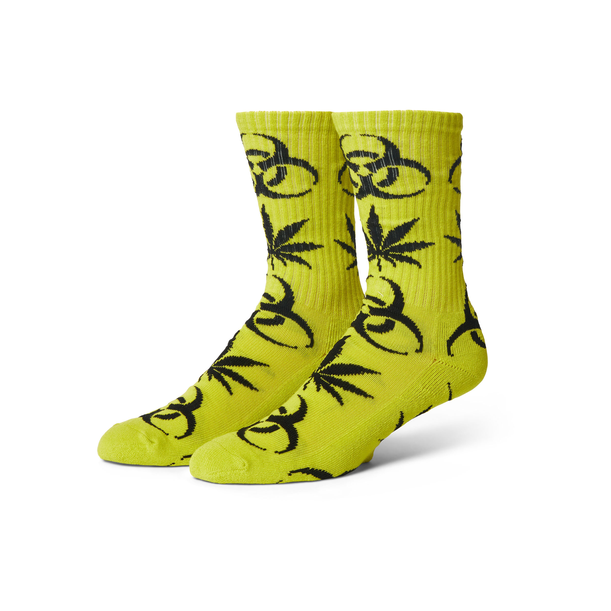 HUF Sector Plantlife Socks Yellow