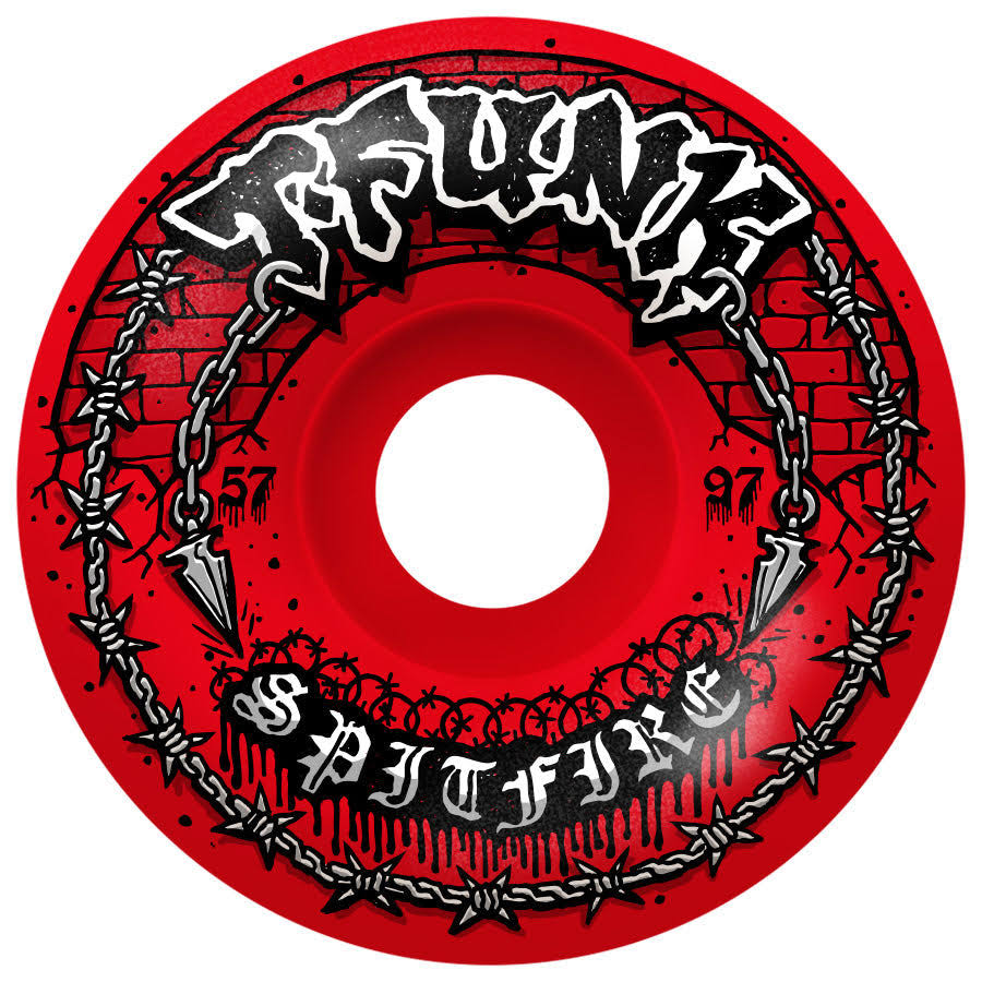 Spitfire Wheels F4 97A T-Funk Raw 57mm