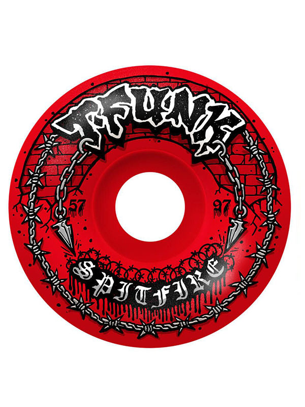 Spitfire Wheels F4 T-Funk Raw 97A 57mm Radial Full