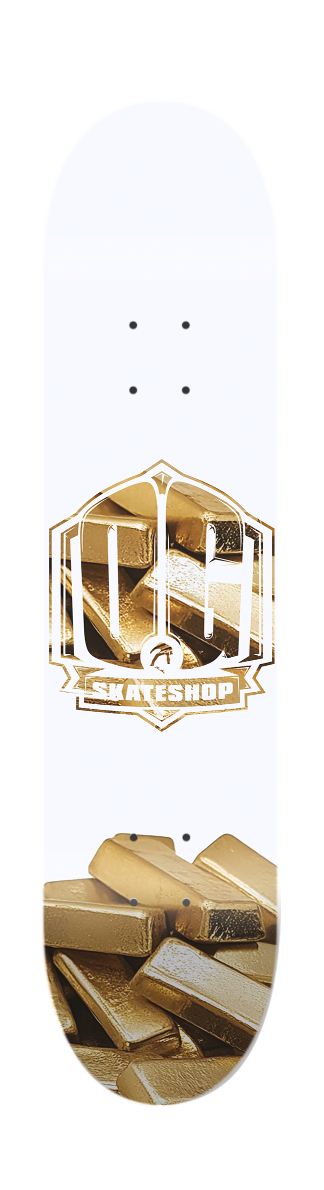 OG Skateshop Gold Bars Deck
