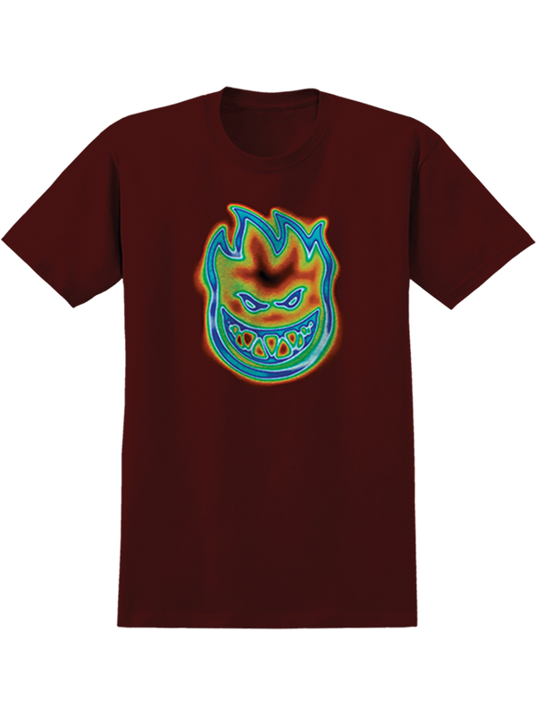 Spitfire Wheels T-shirt Radiactive Burgundy