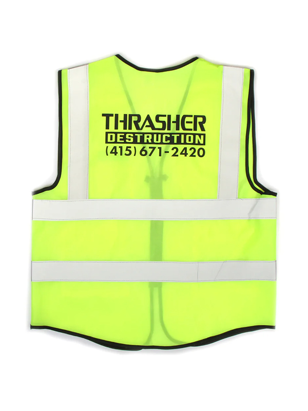 Thrasher Destruction Vest Saftygreen