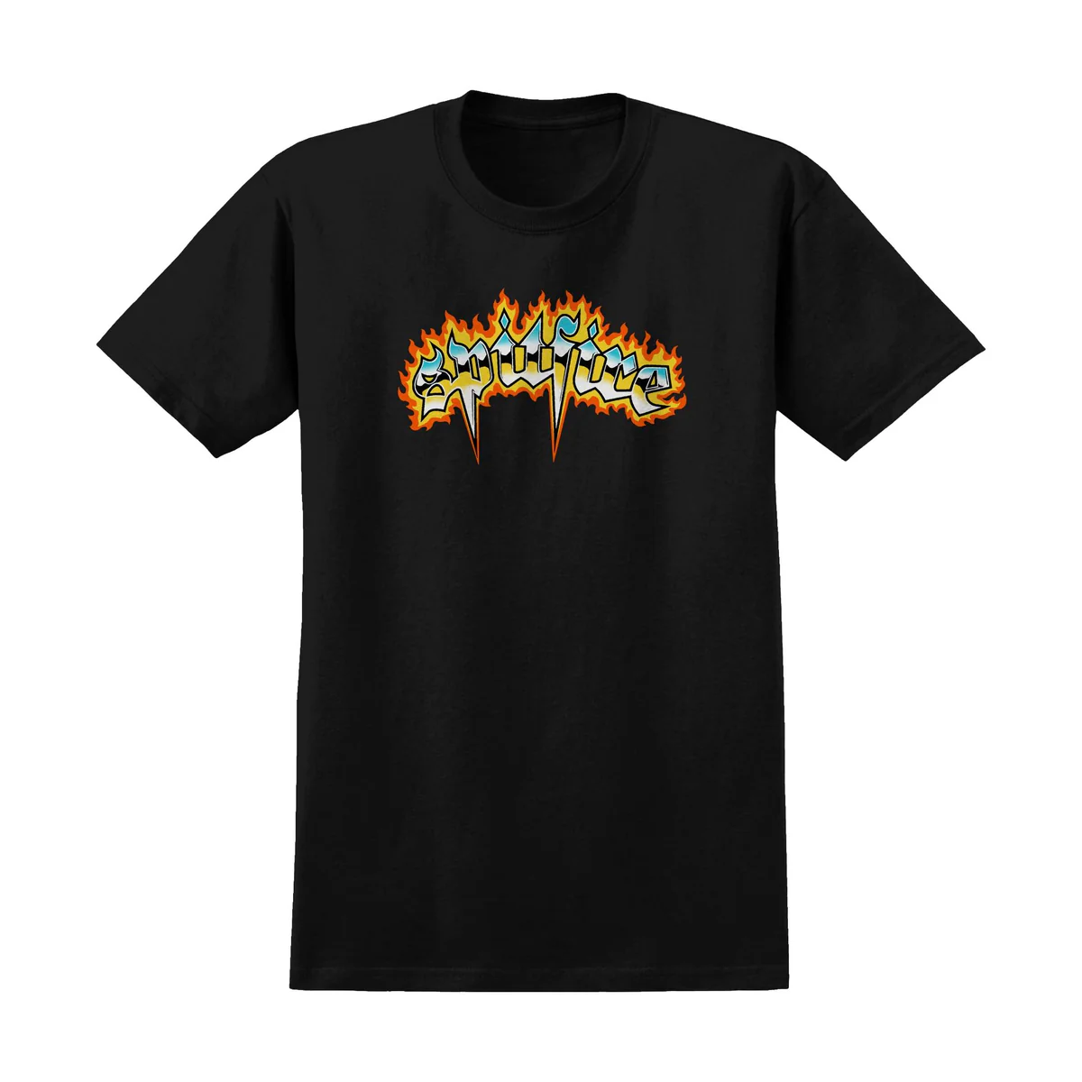 Spitfire Wheels T-Shirt Chrome Venom Black
