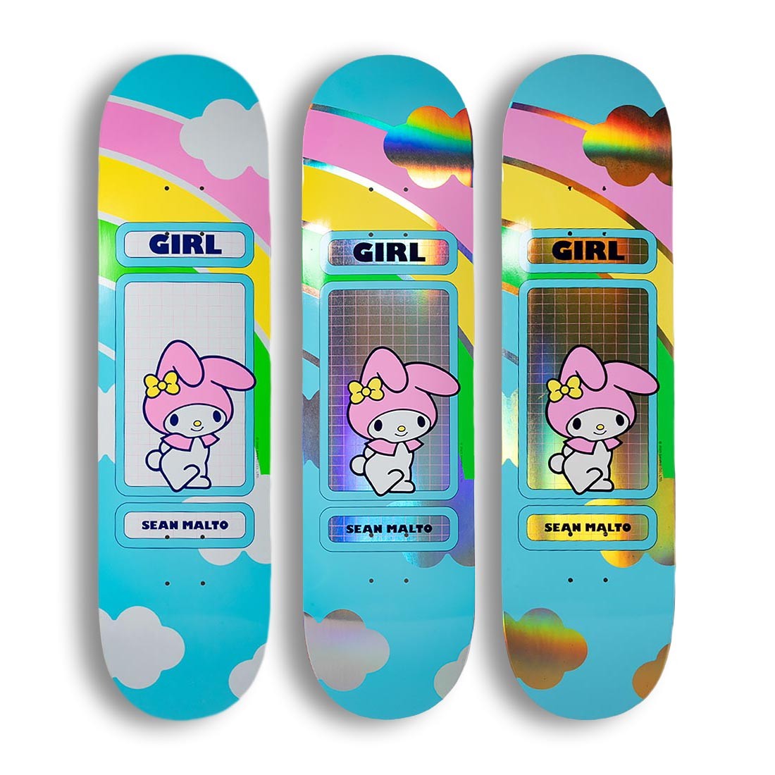 Girl Skateboards Bilndbag Malto Hello Kitty Rainbow 8.0"