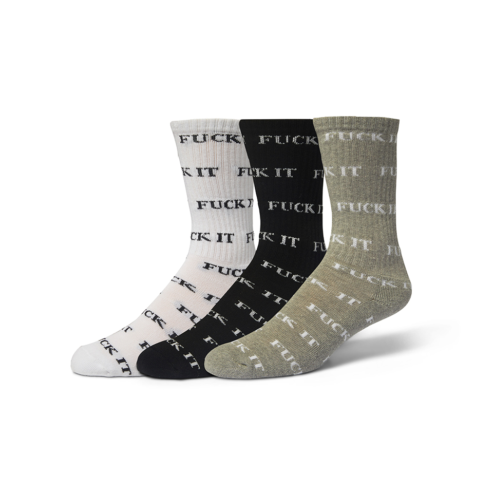 HUF F**k it 3 Pack Black