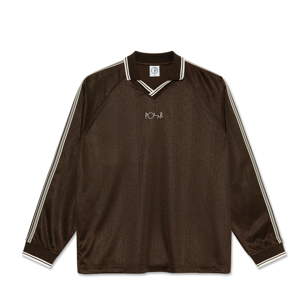 Polar Skate co. Davie LS Shirt (Chocolate/Ivory)