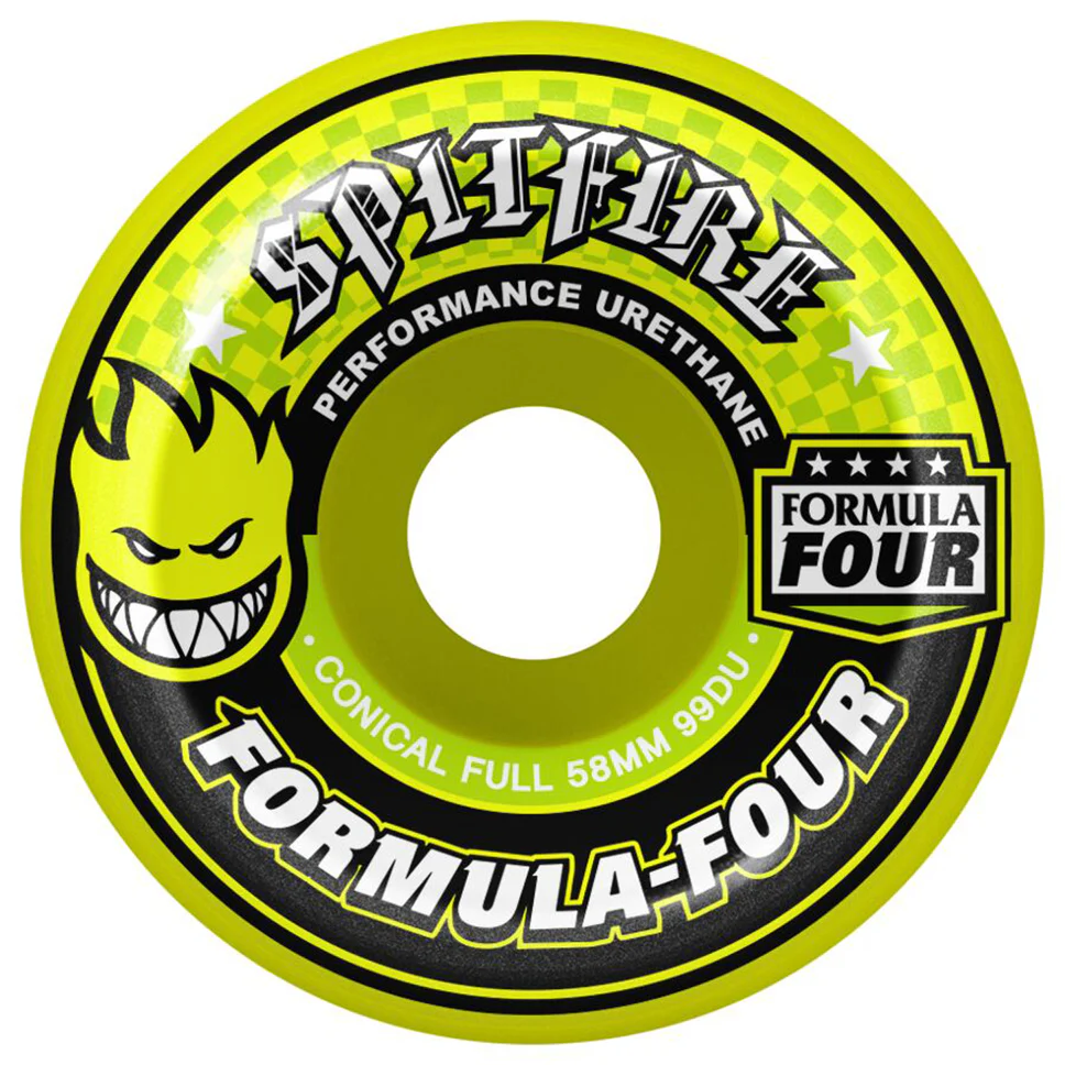 Spitfire Wheels Conical Full 58 mm 99A Yellow