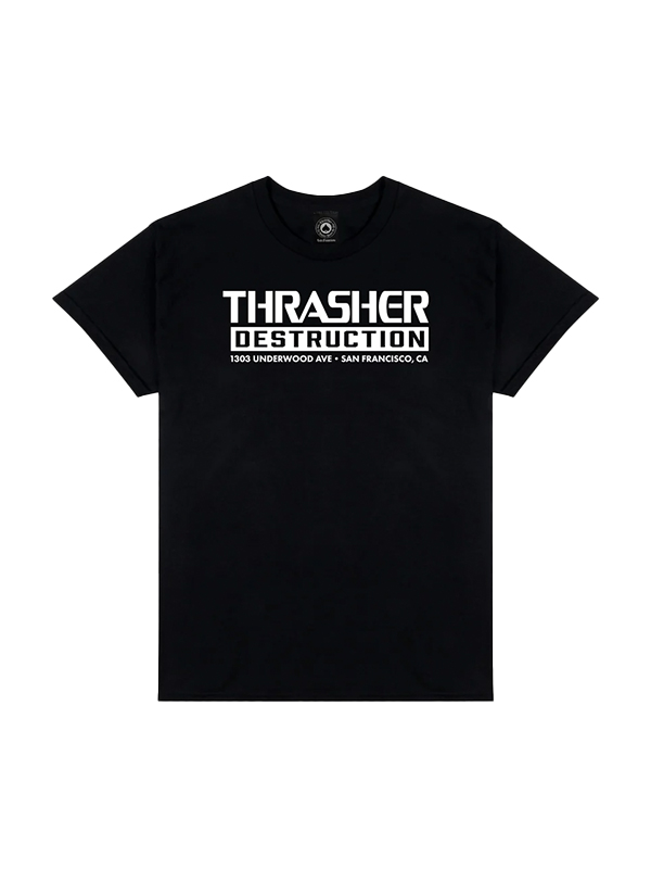 Thrasher DESTRUCTION T-Shirt Black