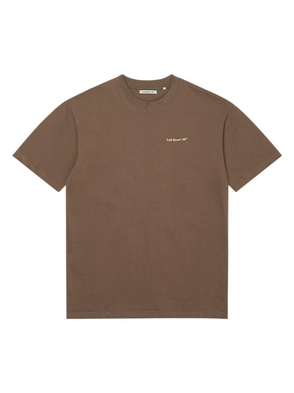 Last Resort AB Atlas Mono Tee Wash Brown 