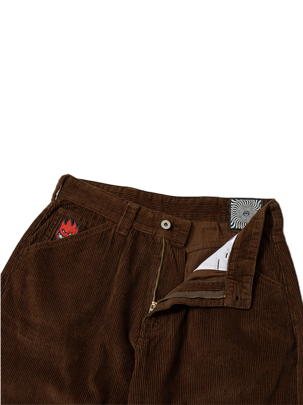 Spitfire Wheels Corduroy Pants Bighead Fill Brown