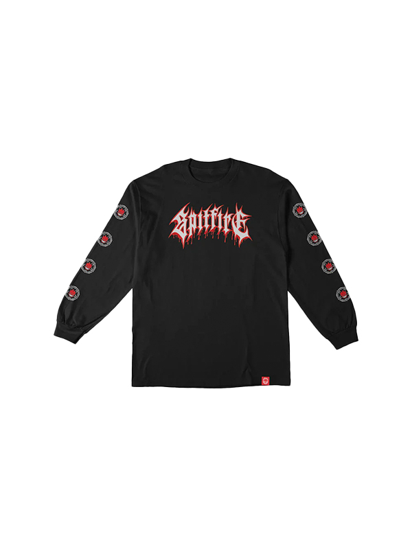 Spitfire Wheels L/S Pentagram Drip Sleeve Black