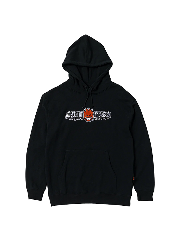 Spitfire Wheels Hoodie Old E Drop Bighead Embroidery Black