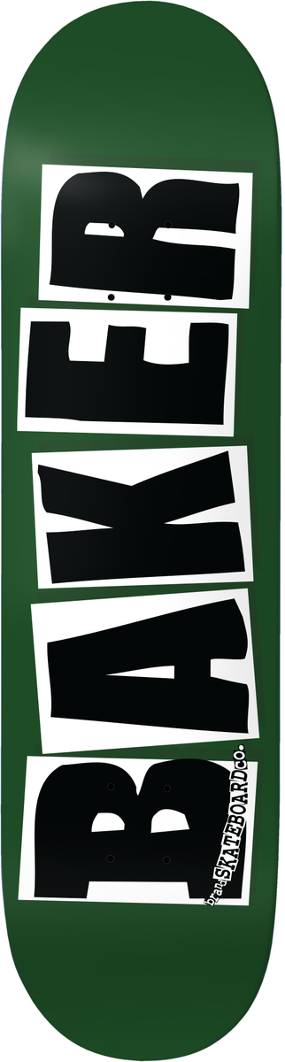 Baker Skateboards Baker Brand Logo Forest Green 8,475"