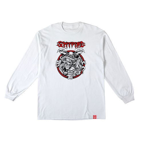 Long Sleeve Spitfire Demon gate White 