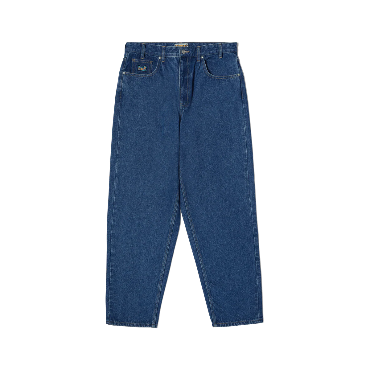 HUF CROMER Pants Stone-Wash-Indigo