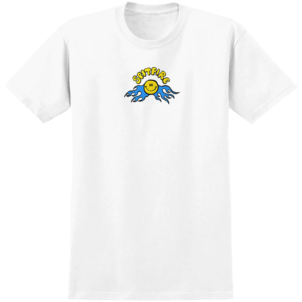 Spitfire Wheels T-shirt Happy White