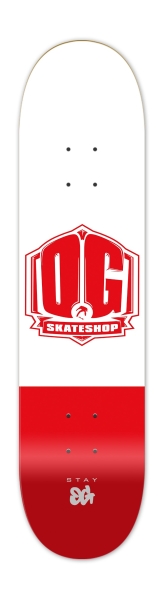 OG Skateshop Colorz RED 7.75"