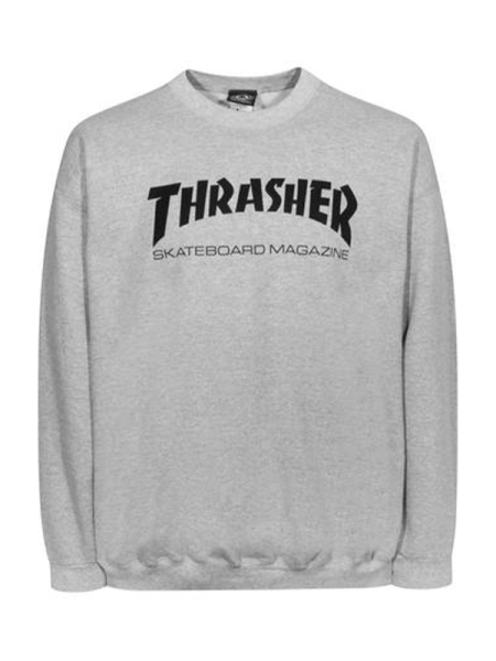 Trasher Skate-Mag Crewneck Grey