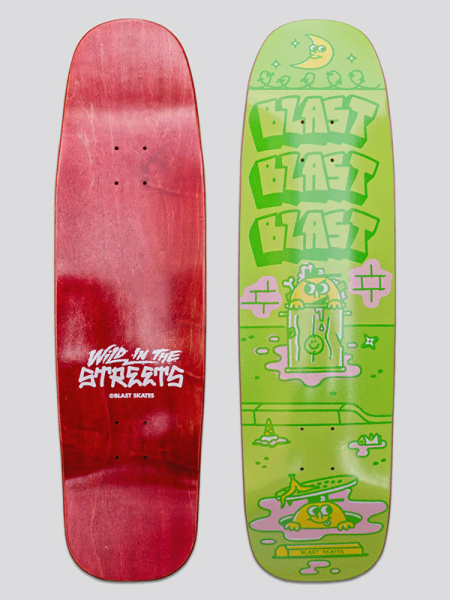 Blast Skates Wild In The Streets Shaped Deck 8,7"