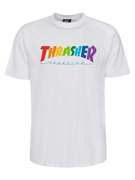 Thrasher Rainbow Mag White