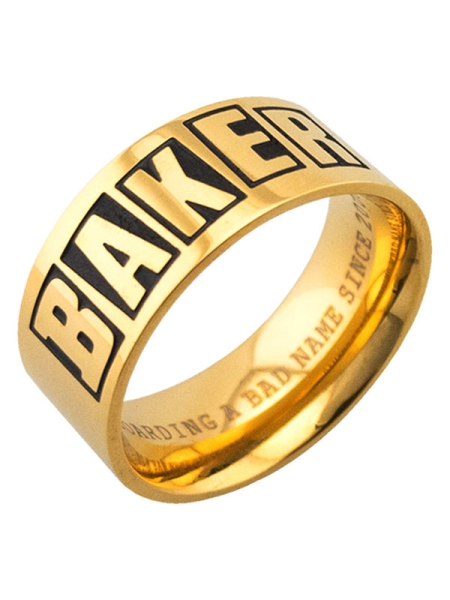 Baker Ring Brand Logo Gold